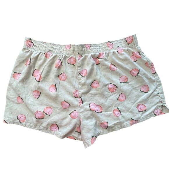 Victoria’s Secret PINK Peach Print Sleep Shorts – Size M Comfy Boxy Loungewear - Picture 2 of 7